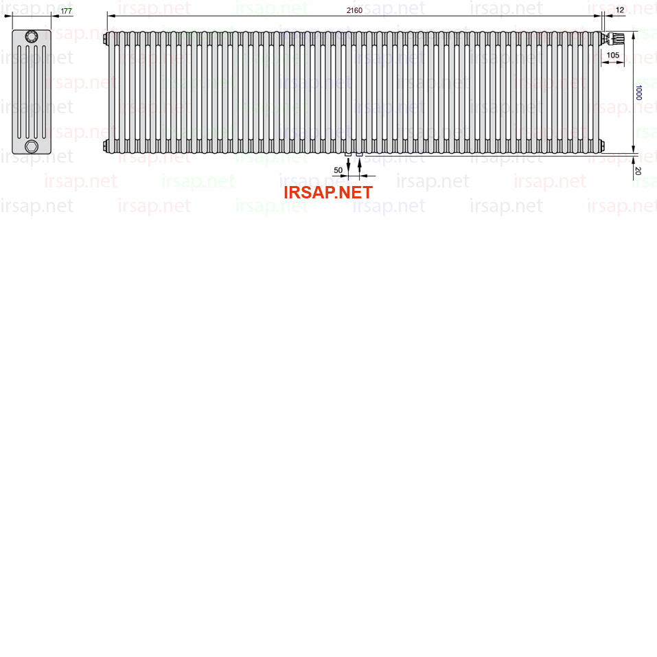 Радиатор IRSAP Tesi 51000/48 T52 CL 01